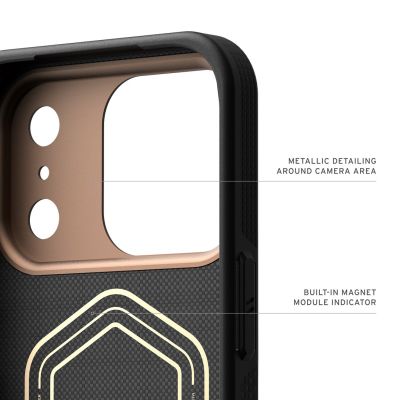 7. UAG Fibr Armr MagSafe - iPhone 17 Pro case compatible with MagSafe (kevlar graphite / bronze)