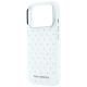 6. Karl Lagerfeld IML Rhinestones Allover and Electroplated Logo Case for iPhone 17 Pro / 18 Pro - White