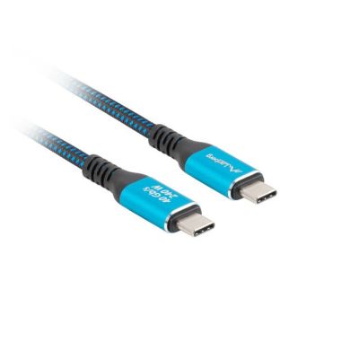 3. LANBERG USB-C CABLE M/M USB4 0.5M 240W 8K 60HZ BLACK-BLUE