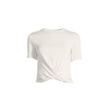 CASALL Delight Short Wrap Tee white