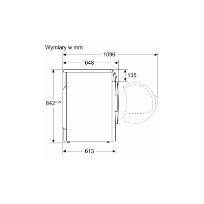 11. BOSCH WQG243DRPL clothes dryer