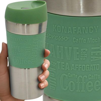 EXCELLENT HOUSEWARE THERMAL TRAVEL MUG 350L GREEN