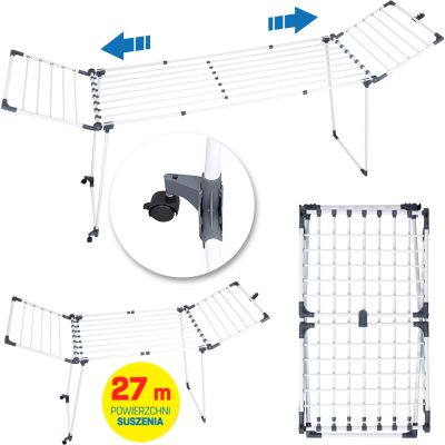6. PROMIS EXTENDABLE LAUNDRY DRYER + 2 WINGS D
