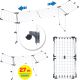 6. PROMIS EXTENDABLE LAUNDRY DRYER + 2 WINGS D