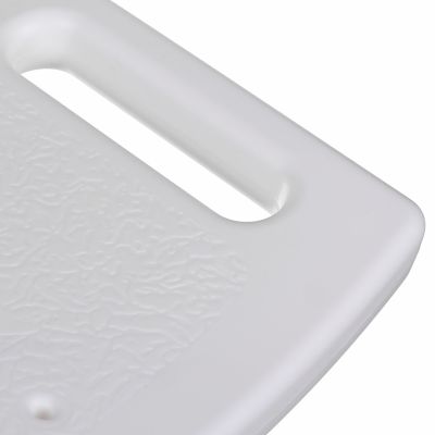 12. Rectangular shower stool with adjustable height