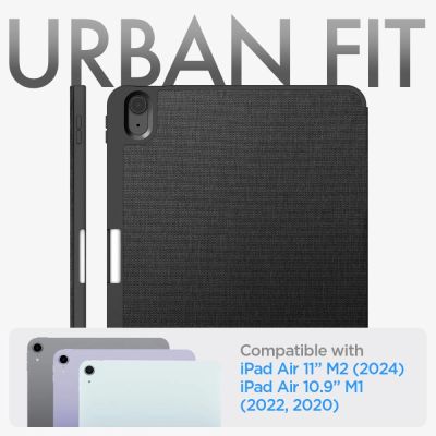 9. Spigen Urban Fit Case for iPad Air 10.9'' 4/5 2020-2022 / 11.6'' 2024 - Black