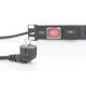 3. Digitus PDU 19" Rackmount Power Strip, 7x Schuko sockets, 2.0m, 1x Unischuko plug, 16A, on/off, surge protection, aluminum profile