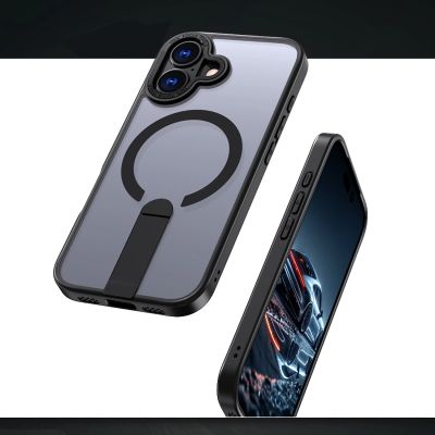 6. Hybrid Armor X case for iPhone 17 with MagSafe-compatible stand - black