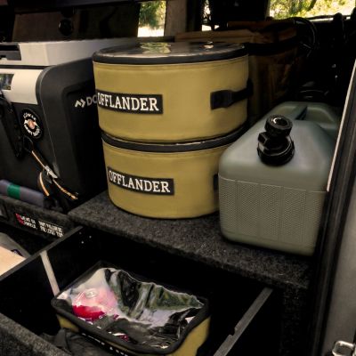 8. OFFLANDER ROUND CLOSED BAG WITH TRANSPARENT TOP PVC 24 L