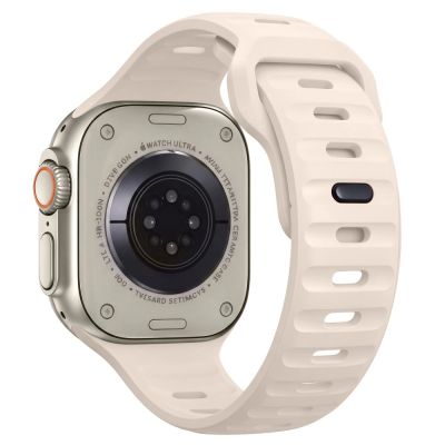 2. Tech-Protect Silicone Line Strap for Apple Watch 44 / 45 / 46 / 49 mm - Beige