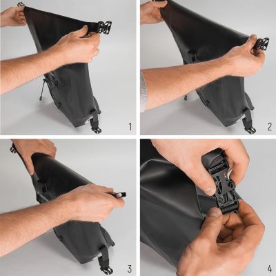 9. Wozinsky Waterproof Bike Pannier Bag 25L Black (WBB24BK)