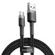 Baseus Cafule USB-A / USB-C QC 3.0 3A Cable 0.5 m - Black and Gray