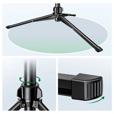 10. Ugreen LP680 selfie stick with stand and Bluetooth remote control 1.8m - black