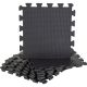 2. PUZZLE MAT FOR FITNESS EQUIPMENT 8 PCS 30x30x0.9 CM BLACK PURE 2 IMPROVE