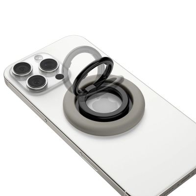 9. Spigen Nano Pop MagSafe Magnetic Ring for Phone - Gray and Black