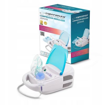 5. Esperanza ZEPHYR ECN002 compressor inhaler (white, blue)