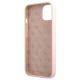 6. Guess GUHMP13MLSLMGLP iPhone 13 6.1" light pink/light pink hardcase Silicone Script Gold Logo Magsafe