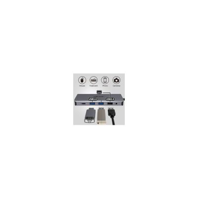 14. Acer 12-in-1 Type-C Dongle Wired USB 3.2 Gen 1 (3.1 Gen 1) Type-C Silver