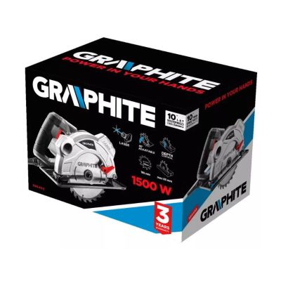3. 1500W circular saw, 185 x 20 mm blade
