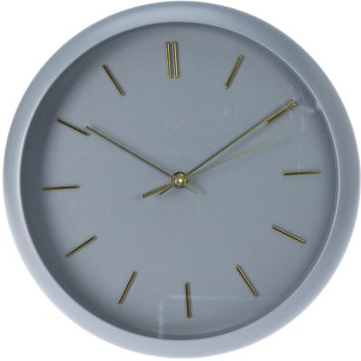 4. PP WALL CLOCK 30x4.5CM GRAY