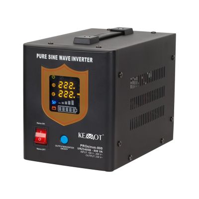 2. KEMOT PROsinus-800 URZ3405B emergency power supply, pure sine wave converter with charging function, 12V 230V 800VA/500W - black