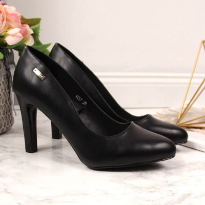 12. Black high heel pumps by Sergio Leone