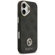 4. Guess 4G Strass Logo & Big Strap Metal Buttons MagSafe Case for iPhone 17 - Black