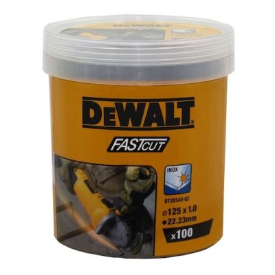 3. METAL DISC 125x1.0mm INOX /100pcs DT2054 .DEWALT