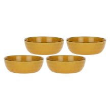 Set of 4 Concerto Ocra Salad Bowls - Yellow, 20 cm