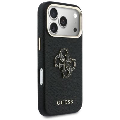 4. Guess FW Resin Logo Case for iPhone 17 Pro Max - Black