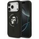 Karl Lagerfeld Silicone Karl&Choupette Ring MagSafe Case for iPhone 18 Pro Max / iPhone 17 Pro Max - Black