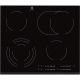Electrolux EHF6547FXK ceramic hob (4 cooking zones; black)