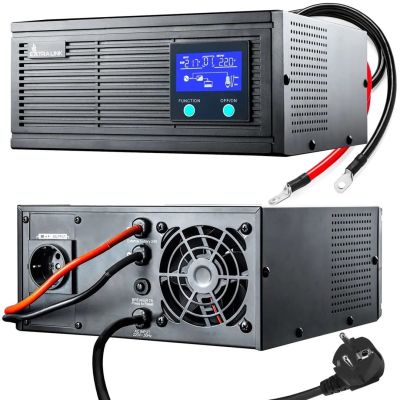 Extralink Piorun 3000VA/2100W Inverter, Pure Sine Wave, 24VDC Battery Voltage