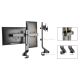 Mount for two monitors / dual monitor mount 17"–27", 14 kg, Maclean MC-854, VESA 75x75 100x100, compatible with MC-848 and MC-849