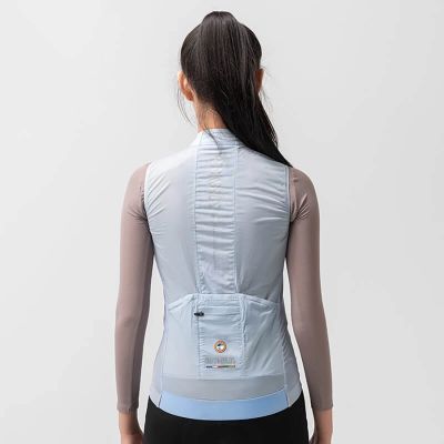 8. Rockbros TLMJ003 ROAD TO SKY women's lightweight breathable cycling vest S - blue