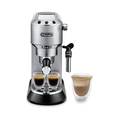 16. DeLonghi Dedica Style EC 685.M portafilter coffee machine (1350W; silver color)