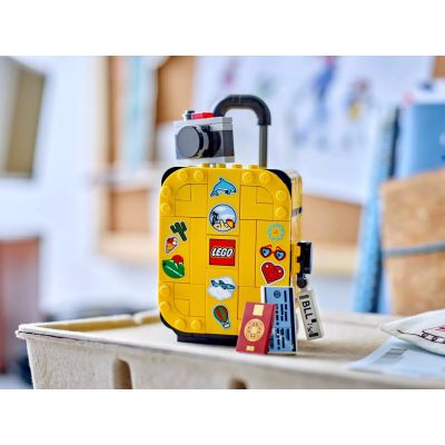 7. LEGO 40817 Yellow Travel Suitcase