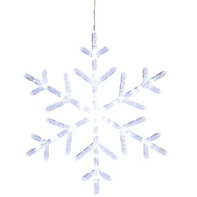 16. SNOWFLAKE DECORATIVE HANGING 40LED WHITE