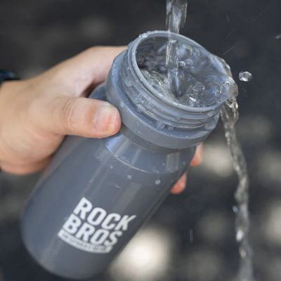 4. Rockbros 600 ml Bike Bottle - Gray