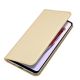 4. Dux Ducis Skin Pro Case For Xiaomi Redmi 11A / Poco C55 / Redmi 12C Cover Flip Card Wallet Stand Gold