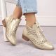 9. Openwork ankle boots Potocki W WOL205 gold