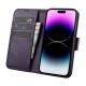 3. iCarer Wallet Case 2in1 Cover iPhone 14 Pro Anti-RFID Leather Flip Case Dark Purple (WMI14220726-DP)