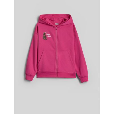8. Girls' loose sweatshirt with hood 4F 4FJKAW26TSWSF3137-54S