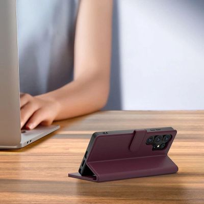 8. Tech-Protect Wallet Case for Samsung Galaxy A36 / A56 / A37 5G - Burgundy