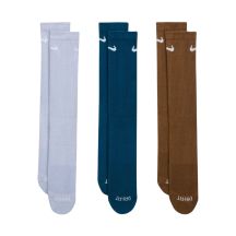 Nike Everyday Plus Cushioned Socks 3 Pairs Purple, Blue, Brown SX6888 970