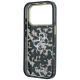 7. Guess IML 4G Script Metal Case for iPhone 17 Pro Max / 18 Pro Max - Black and Brown