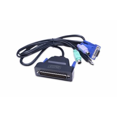 19. Modular KVM console 19'' LCD TFT, 1 VGA port, touchpad, GE keyboard, black