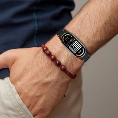 4. Tech-Protect Silicone Sport Strap for Xiaomi Smart Band 8 / 9 / 10 / NFC - Blue