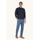 6. Paul&Shark men's cotton and lyocell sweatshirt, navy blue 26411803-50