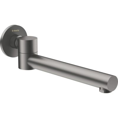 Folding bathtub spout - round